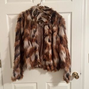 Fashion Nova Faux Fur Coat (like-new)